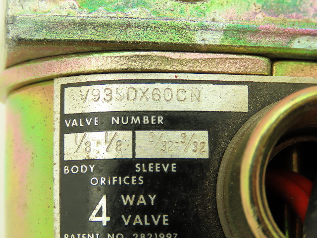 Honeywell Skinner V935DX60CN Solenoid Valve 4-Way NO 120V 50 PSI 1/4" NPT