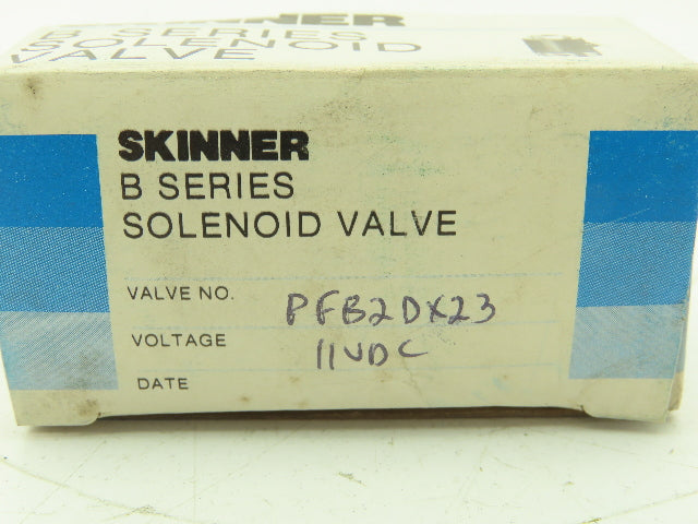 Honeywell Skinner PFB2DX23 Solenoid Valve PFB Type 11VDC 175 PSI