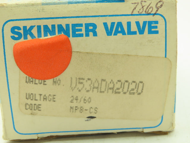 Honeywell Skinner V53ADA2020 Solenoid Valve 3-Way NC 24VAC 60Hz 20 PSI 1/4" NPT