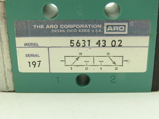 Aro 5631-43-02 Airability Pneumatic Air Limit Switch 3-Way Valve 1/4" NPT Roller