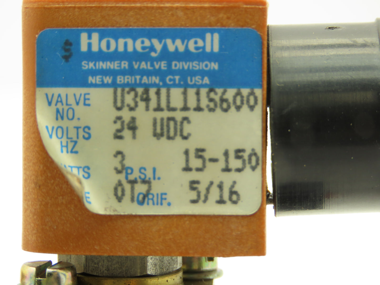 Honeywell Skinner U341L11S600 Vickers Solenoid Valve 10 Bar 1/4" Port 24 VDC