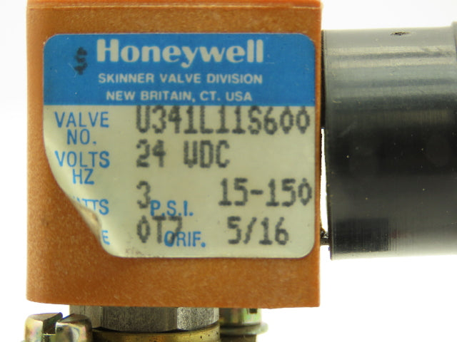 Honeywell Skinner U341L11S600 Vickers Solenoid Valve 10 Bar 1/4" Port 24 VDC