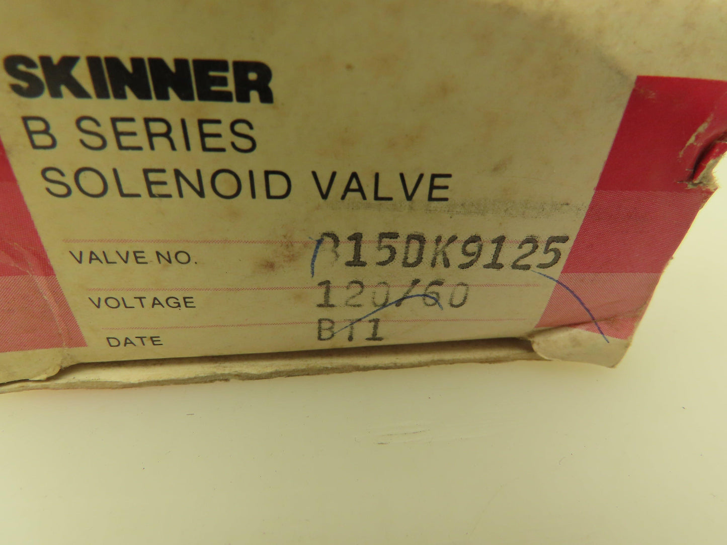 Honeywell Skinner B15DK9125 Solenoid Valve 3-Way NC 120V 120 PSI 1/16" NPT