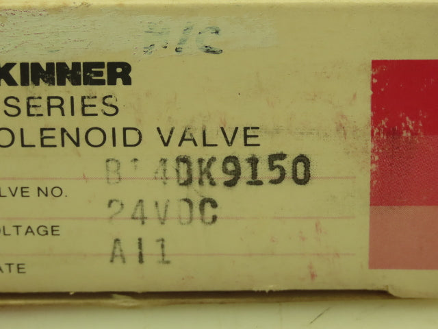 Honeywell Skinner B14DK9150 Solenoid Valve 3-Way NC 24VDC 150 PSI 1/16" NPT