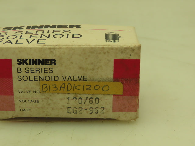 Honeywell Skinner B13ADK1200 Solenoid Valve 3-Way NC 120V 200 PSI 1/8" NPT