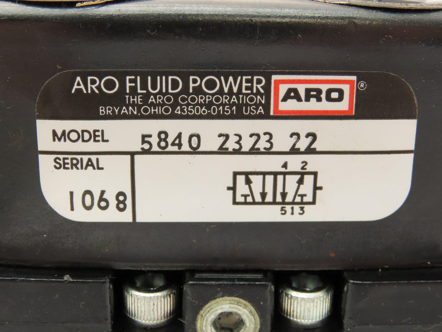 ARO 5840 2323 22 Pneumatic Solenoid Valve 5-Port 115V 150 PSI