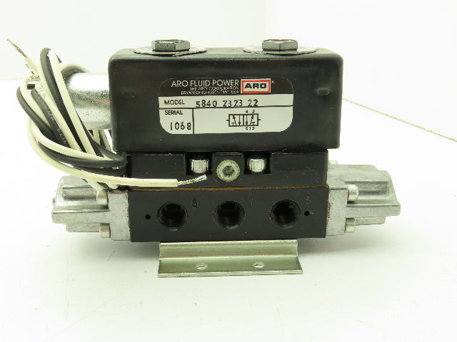 ARO 5840 2323 22 Pneumatic Solenoid Valve 5-Port 115V 150 PSI