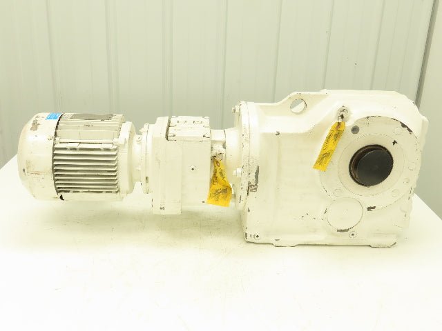 Sew Eurodrive Gear Motor KA87TR57DT90L4 330:1 Ratio 2hp 5.2 Rpm 2-3/8" Hollow