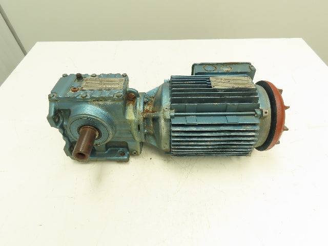 Sew Eurodrive S57DT100LS4Z-KS Gear Reducer 10.80:1 Ratio 3hp 159rpm 230/460v 3ph