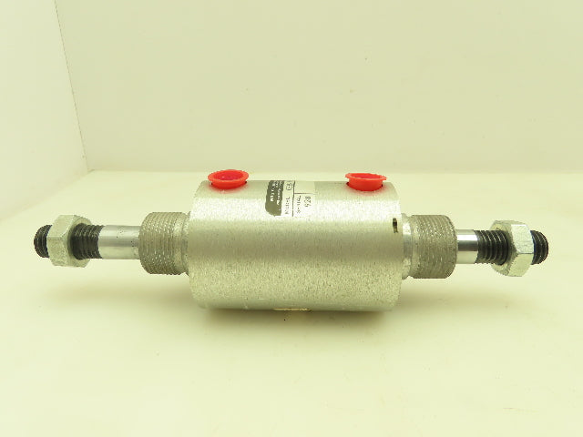 ARO 0325 2009 010 Pneumatic Round Air Cylinder 2.5" Bore 1" Stroke Double Rod