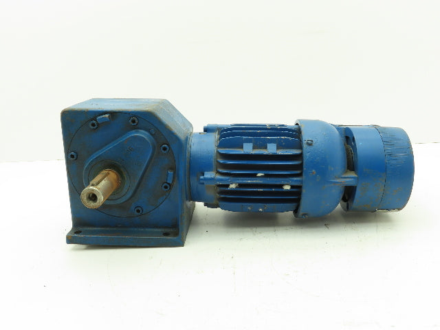 Eberhard Bauer D-7300 Esslinger Gearmotor Brake 480v .8A 98.4:1 Ratio 16.5rpm LH