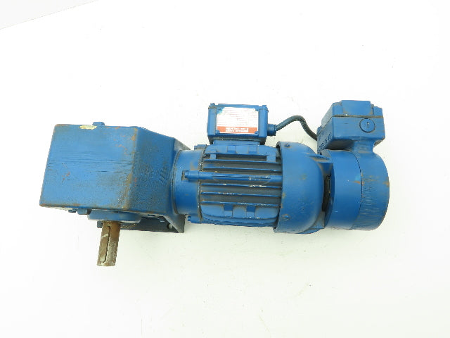Eberhard Bauer D-7300 Esslinger Gearmotor Brake 480v .8A 98.4:1 Ratio 16.5rpm LH