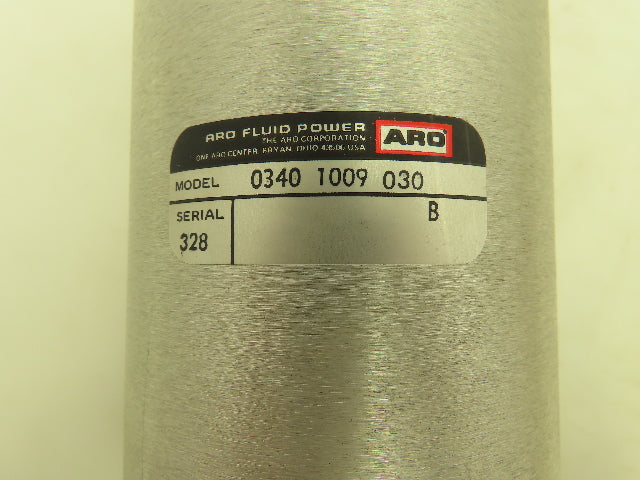 ARO 0340 1009 030 Pneumatic Round Body Air Cylinder 4" Bore 3" Stroke Pivot Mt