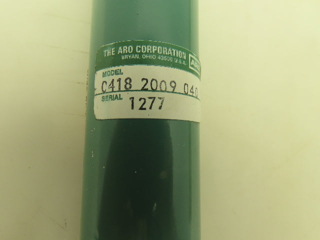 ARO C418 2009 040 Pneumatic Round Air Cylinder 1-1/8" Bore 4" Stroke Double Rod