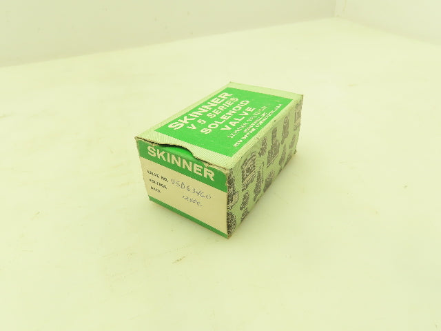 Honeywell Skinner V5D63460 Solenoid Valve 2-Way NC 12VDC 25 PSI 1/4" NPT