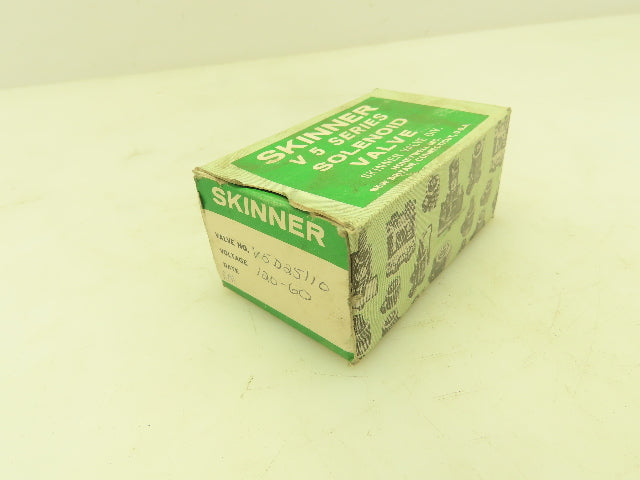 Honeywell Skinner V5D25110 Solenoid Valve 3-Way NC 120V 150PSI 1/4NPT Adjustable