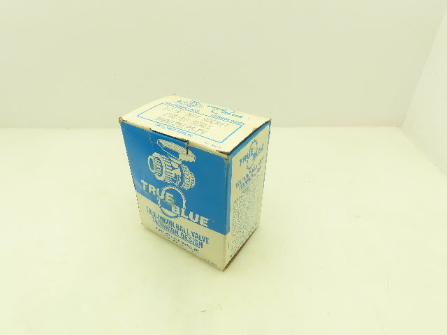 Plast-o-matic MBV125EPS True Blue 1-1/4" NPT Socket True Union Ball Valve EPDM