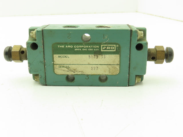 Aro 5130-33 Pneumatic Air Valve 3 Way 1/4" NPT Manual Button Bleed