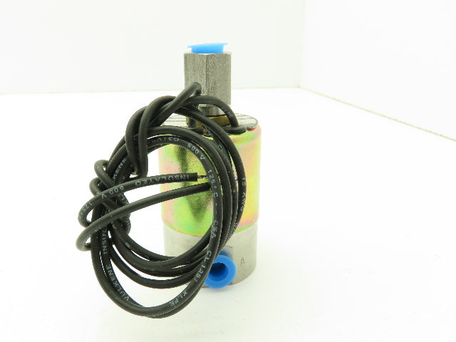 Honeywell Skinner V5L56030 Solenoid Valve 3-Way NO 120VDC 75 PSI 1/4" 1/8" NPT