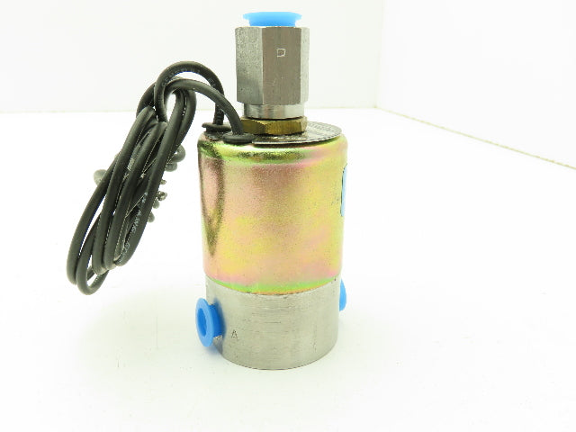 Honeywell Skinner V5L56030 Solenoid Valve 3-Way NO 120VDC 75 PSI 1/4" 1/8" NPT