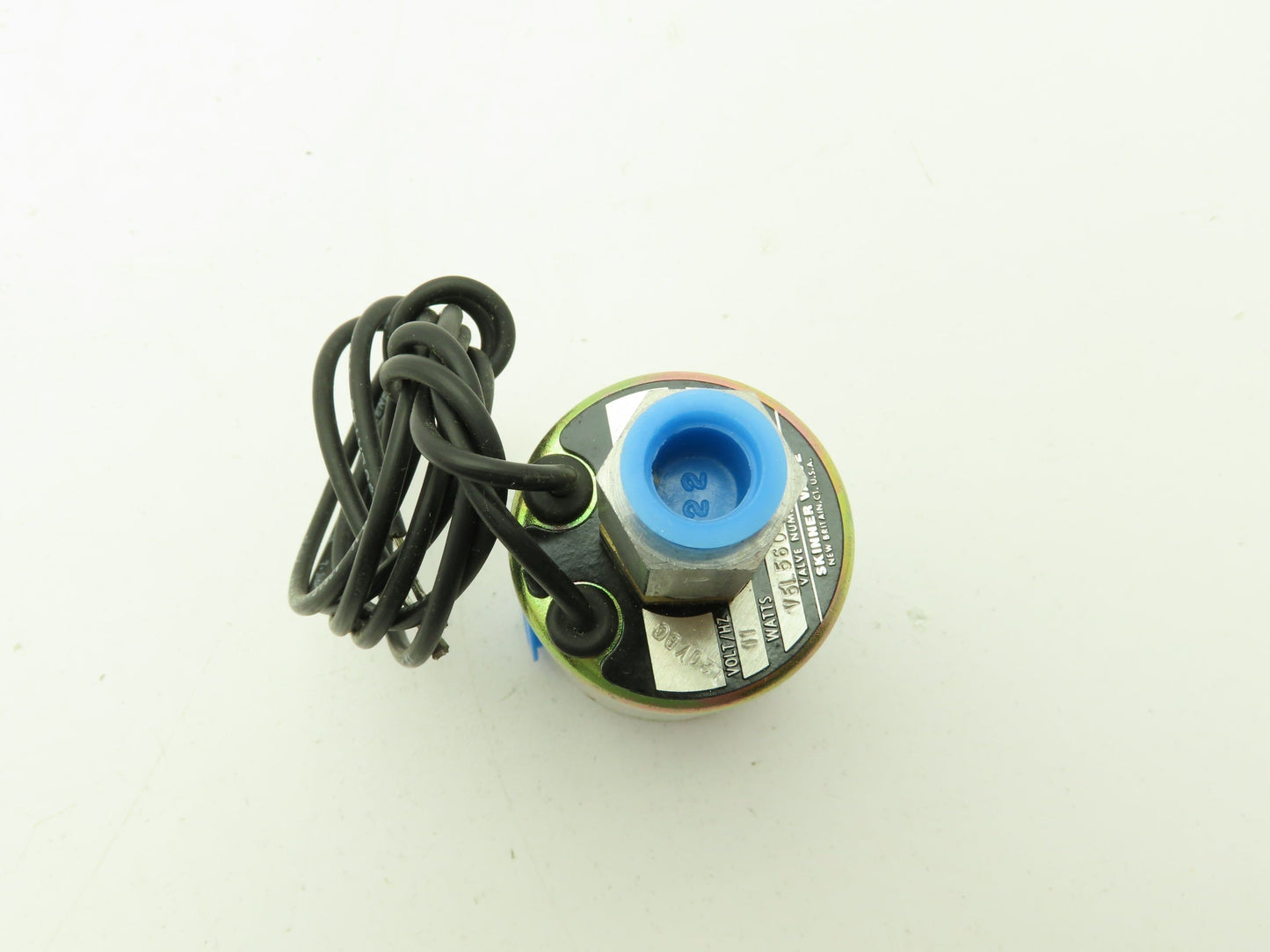 Honeywell Skinner V5L56030 Solenoid Valve 3-Way NO 120VDC 75 PSI 1/4" 1/8" NPT