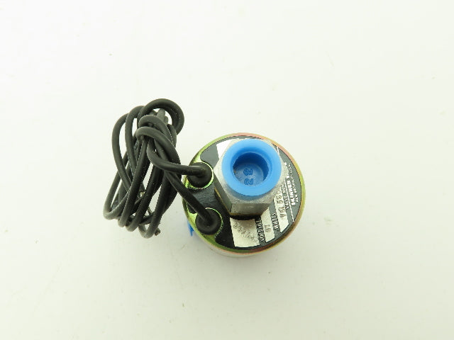 Honeywell Skinner V5L56030 Solenoid Valve 3-Way NO 120VDC 75 PSI 1/4" 1/8" NPT