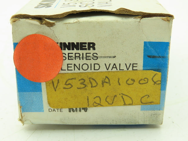 Honeywell Skinner V53DA1006 Solenoid Valve 3-Way NC 12VDC Vacuum 5 PSI 1/8" NPT