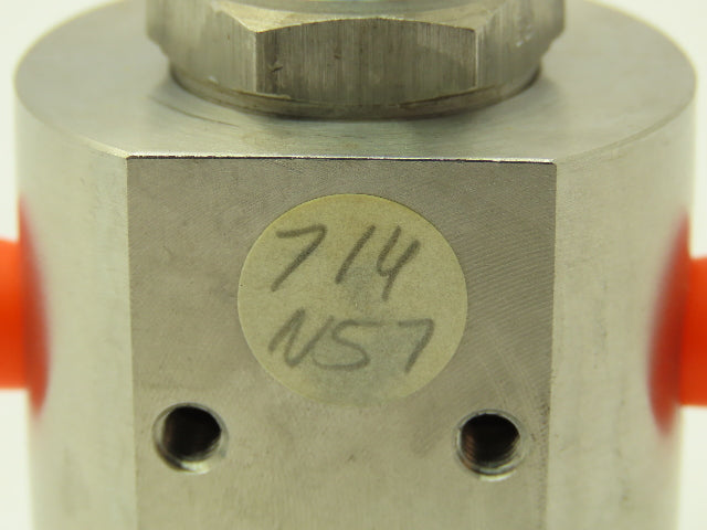 Honeywell Skinner 714N57 Solenoid Valve 3-Way NC 30 PSI 1/8" NPT Stainless Steel