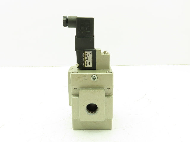 SMC VG342-5DZ-04A-E 3 Port Pilot Poppet Solenoid Valve 24 Volt DC Coil