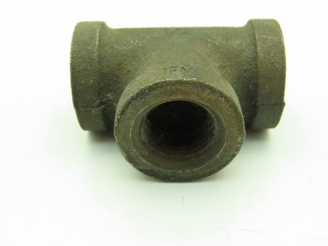 Anvil 1/2" FNPT Malleable Iron Black Pipe Fitting Tee -Lot of 12