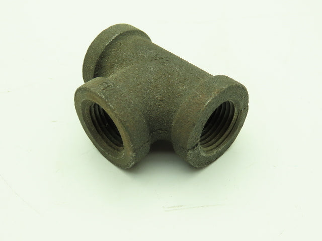 Anvil 1/2" FNPT Malleable Iron Black Pipe Fitting Tee -Lot of 12
