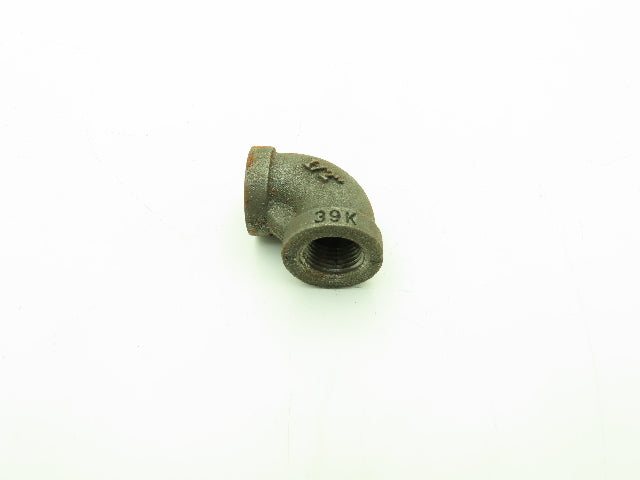 Anvil 1/2" FNPT 90° Elbow Malleable Iron Black Pipe Fitting -Lot of 12