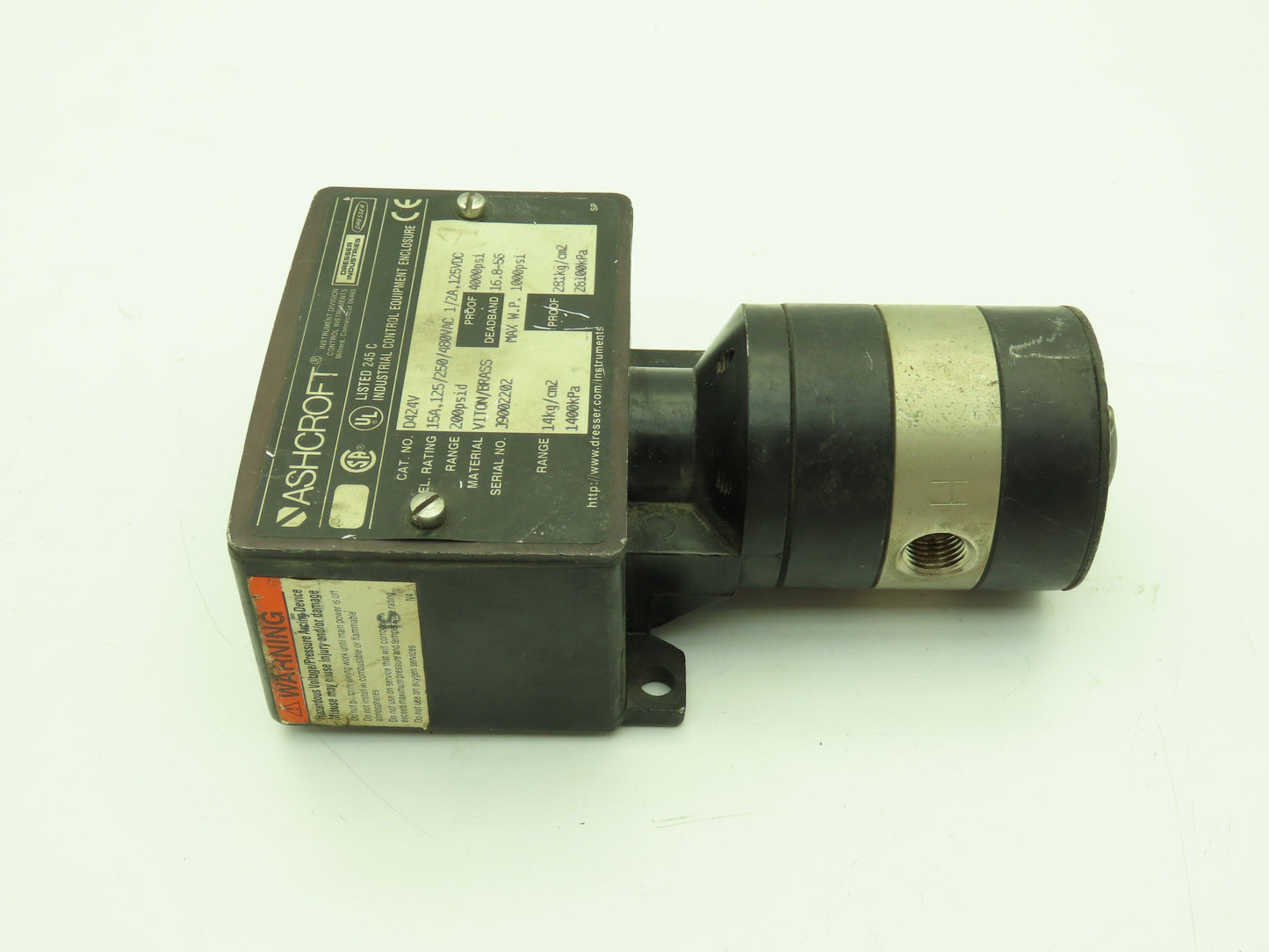Ashcroft D424V Pressure Switch 200 PSID