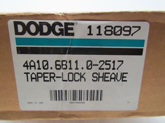 Dodge 118097 4 Groove Pulley Sheave A-B V-Belt 11.34" Dia 2517 Bushing