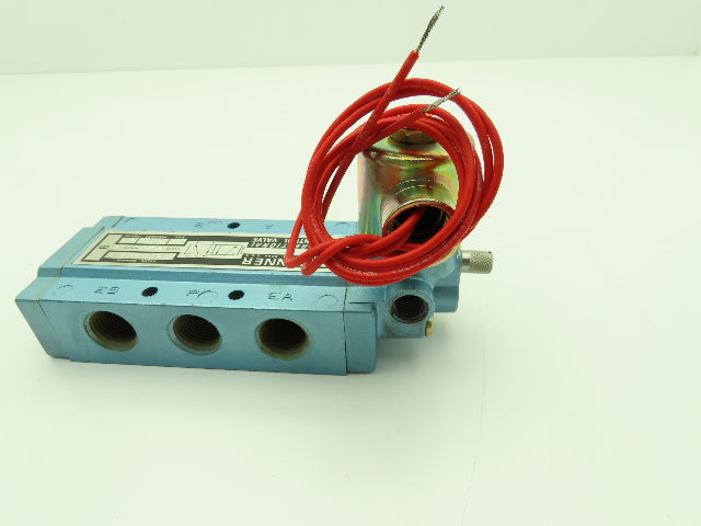 Honeywell Skinner S3ROABL4 Solenoid Spool Valve 5-Way 2 Pos 120V 150 PSI 1/2"NPT