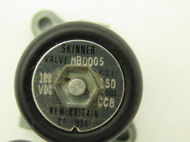 Honeywell Skinner MBD005 Micro Miniature Solenoid Air Valve 3-Way 120VDC 150 PSI