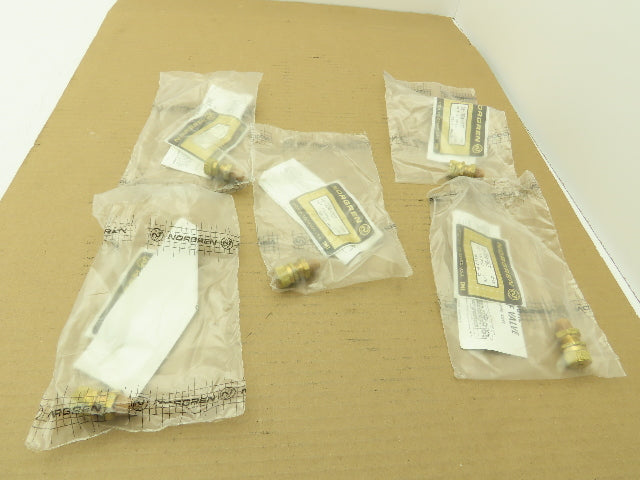 Norgren 16-004-007 Brass Pressure Relief Valve Fitting 1/8" NPT -Lot of 5