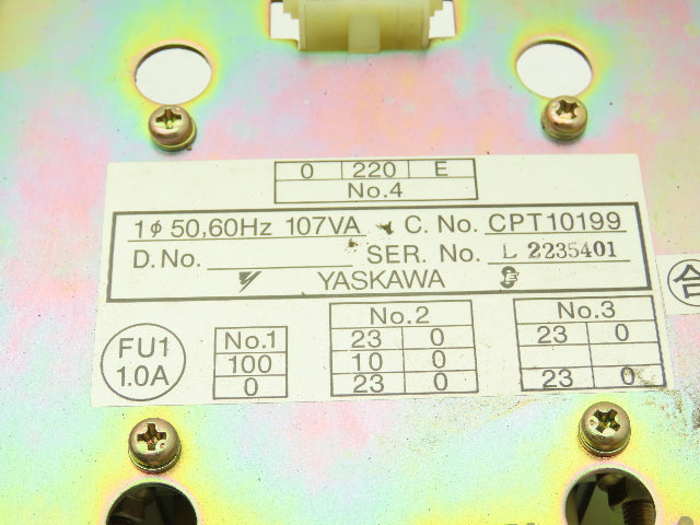 Yaskawa Electric JZNC-MTU02-3 Robot Controller Power Supply Module