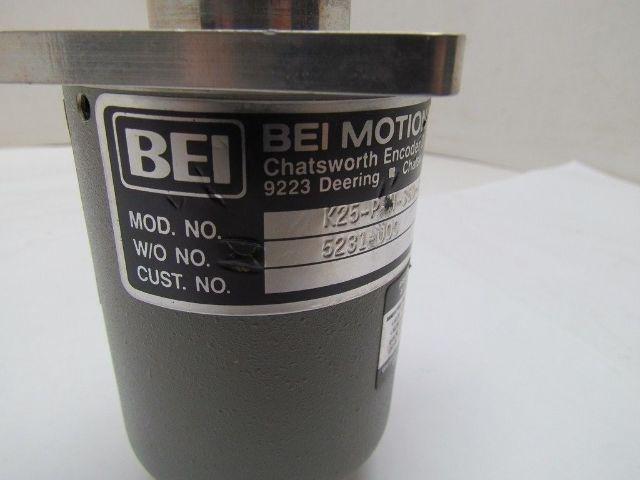 BEI Motion Systems K25-P-H-360-B-C-E-1.2 Rotary Encoder w/o No. 5231-000