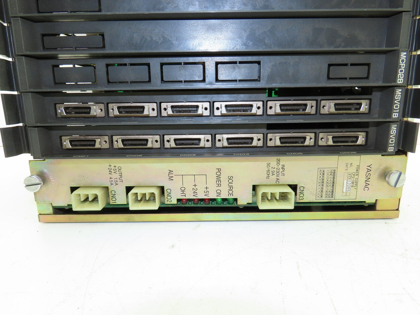 Fuji Yaskawa DF9201893-A0 PLC Slot Rack Chassis Power Supply MCP01 MIF01 MCP01B