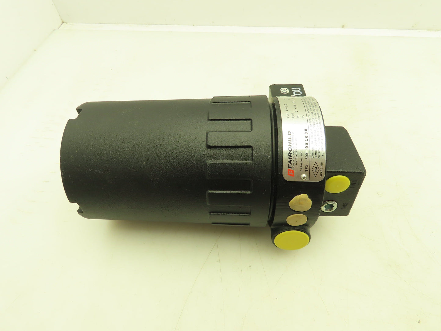 Fairchild TFX8001-051000 / TT8001-051000 P/I Pressure Transducer 0-60 PSI 4-20mA