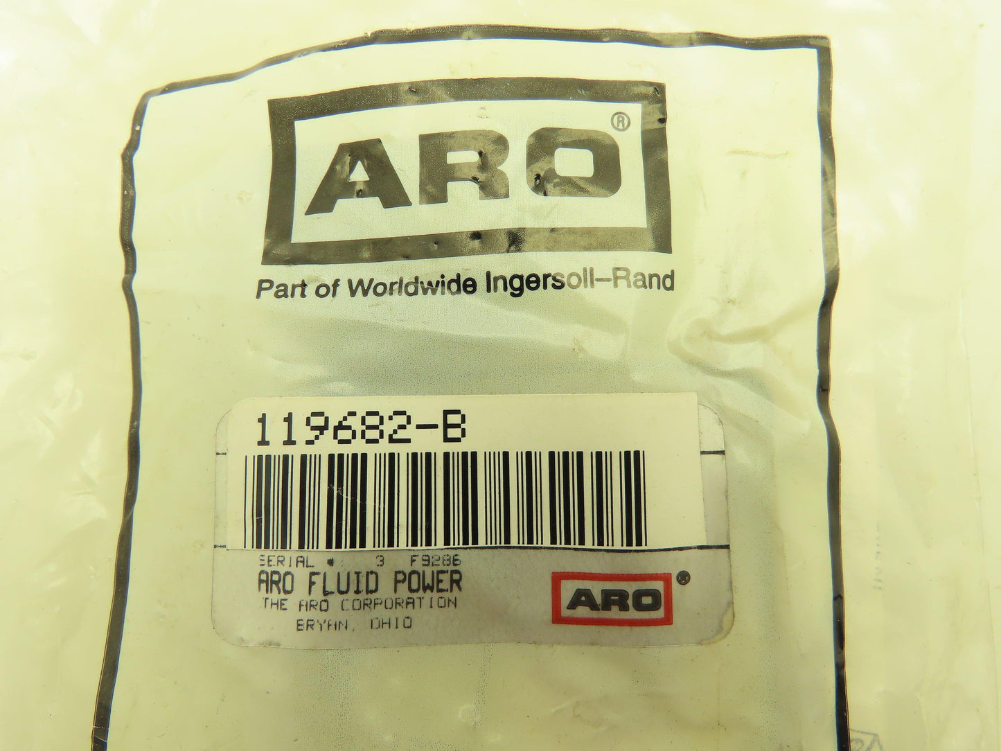 ARO 119682-B Valve Manifold End Plate Kit Aluminum NPT
