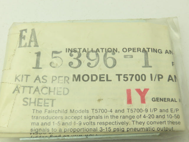 Fairchild 15396-1 Transducer T5700 U-Bolt Mounting Bracket Lot of 7