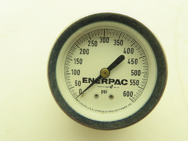 Enerpac Pneumatic Air Pressure Gauge 2" Dial 0-600 PSI Lot of 2