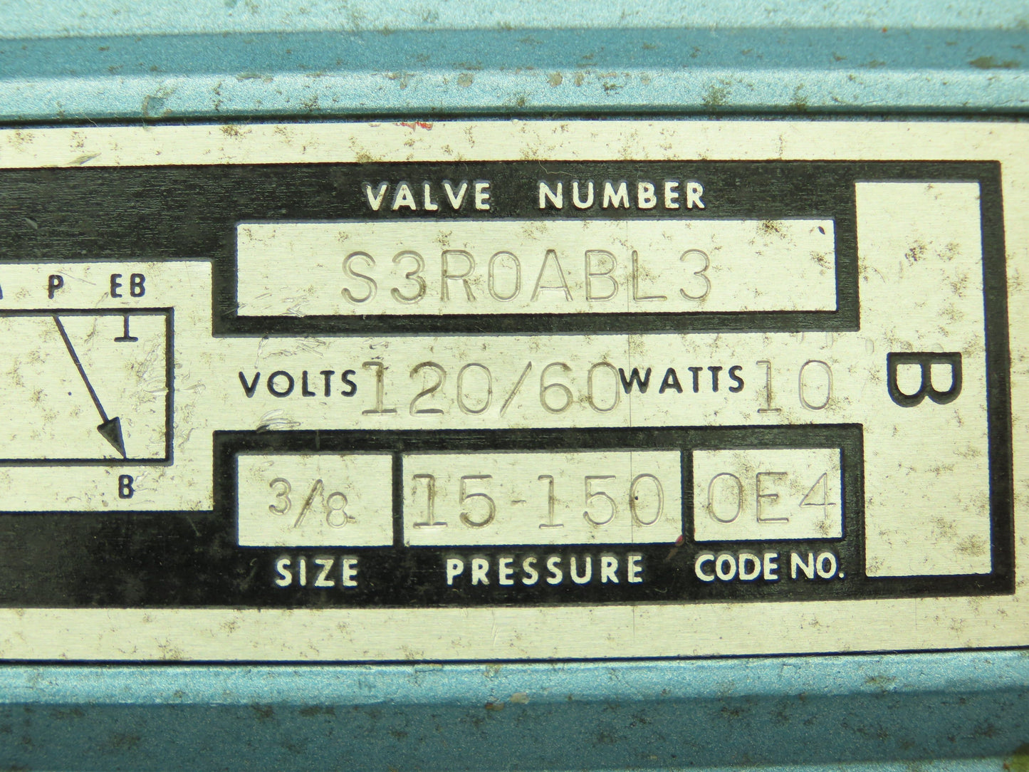 Skinner S3R0ABL3 Pneumatic Directional Control Solenoid Valve 5/2 Pos 120V 3/8"