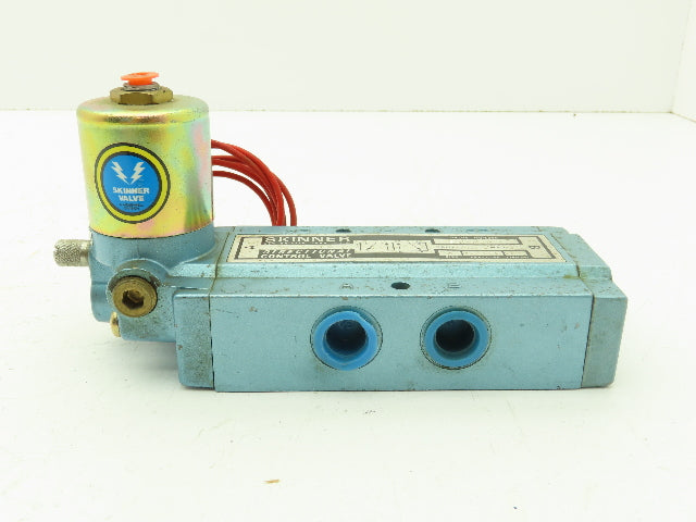 Skinner S3R0ABL3 Pneumatic Directional Control Solenoid Valve 5/2 Pos 120V 3/8"