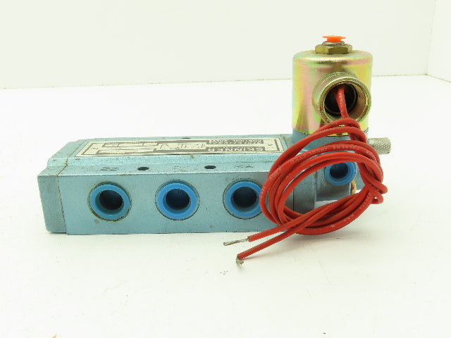 Skinner S3R0ABL3 Pneumatic Directional Control Solenoid Valve 5/2 Pos 120V 3/8"
