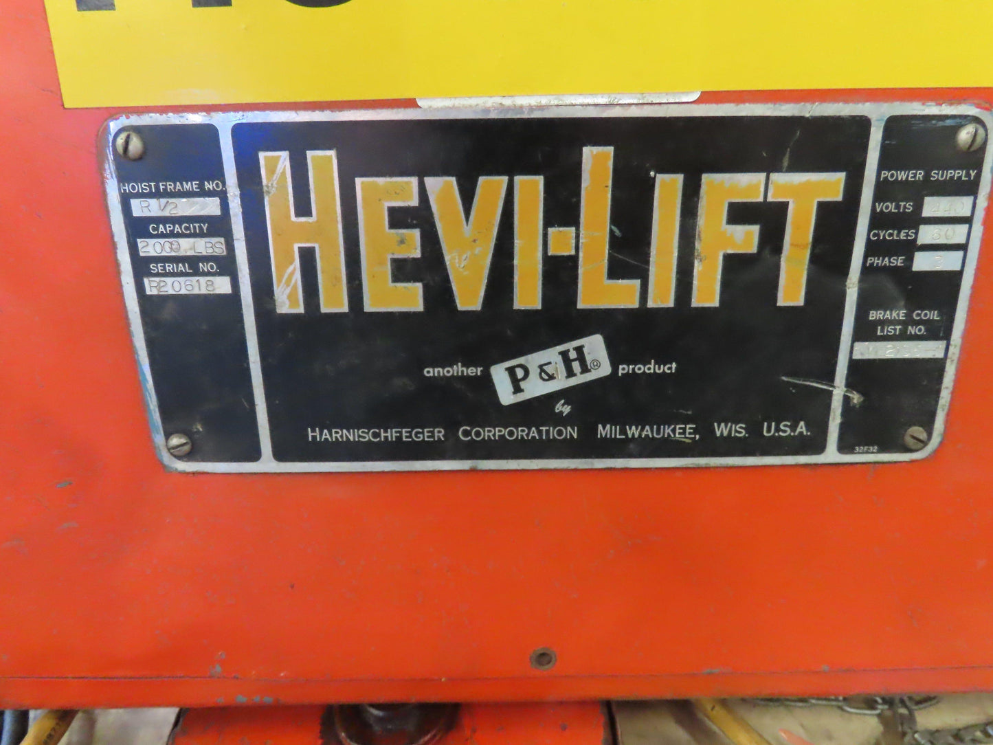 1 Ton Work Station I-Beam Swivel Jib Crane 2Hp Cable Hoist 15' Span 16' 9" HUB