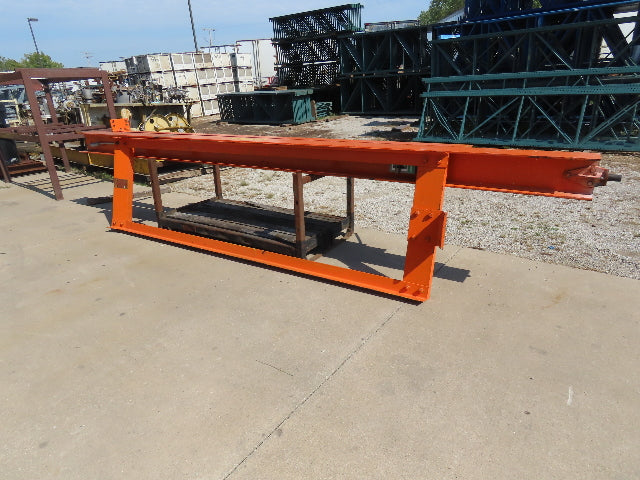 1 Ton Work Station I-Beam Swivel Jib Crane 2Hp Cable Hoist 15' Span 16' 9" HUB
