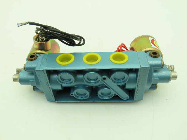 Honeywell Skinner 53FFGAL4 Solenoid Valve 5-Way 3 Pos 120V 150 PSI 1/2" NPT